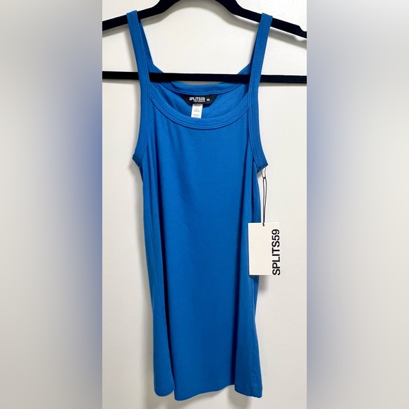 NWT SPLITS59 CHARLIE RIB TANK CLASSIC BLUE XS - Picture 2 of 4